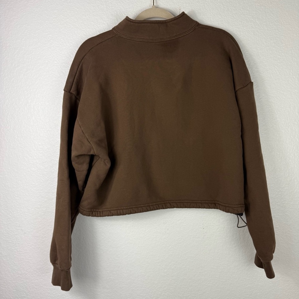 SET Active Chocolate Brown Half-Zip Sweatshirt - Picture 7 of 10